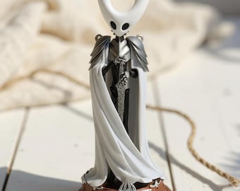 The Pure Vessel and The Shade Hollow Knight Inspired Figure | Dark Minimalist Collectible Game Art Statue