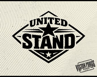 United We Stand SVG – Patriotic Patch Design, Laser Cut File (Digital Download)