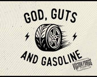 God Guts and Gasoline SVG | Patriotic Hat Patch, Car Enthusiast (Digital Download)