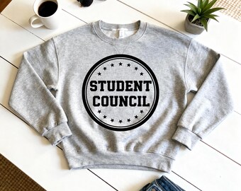 Maglietta del Consiglio Studentesco SVG, Design dello Spirito Scolastico, File di Taglio per Download Digitale, Grafica Sublimatica Cricut