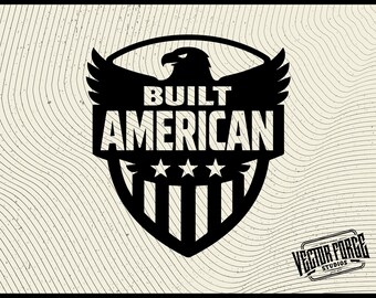 American Eagle Patch SVG | Patriotic USA Flag, Laser Cut File (Digital Download)
