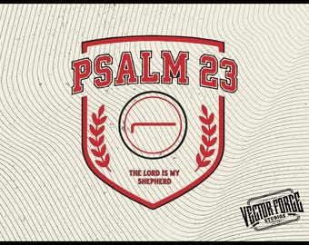 Psalm 23 SVG, Bible Verse SVG, The Lord Is My Shepherd, Christian Digital Download, Gift for Cricut Projects