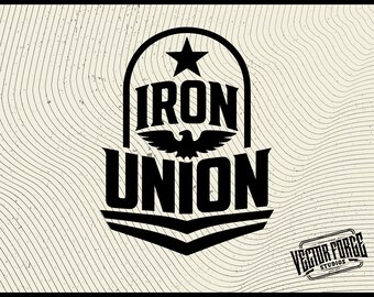 Iron Union Eagle Patch SVG – American Pride Vector File