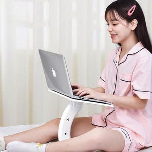 Adjustable Foldable Laptop Bed Table | Portable Lap Desk for Sofa, Reading, Home Office