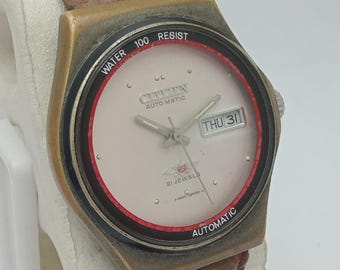 Orologio da uomo vintage Citizen Eagle 7 Automatic 1025918 Day/Data Giappone