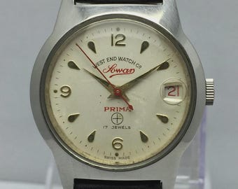 Vintage West End Watch Co. Sowar Prima Men’s Watch | Swiss Made 17 Jewels