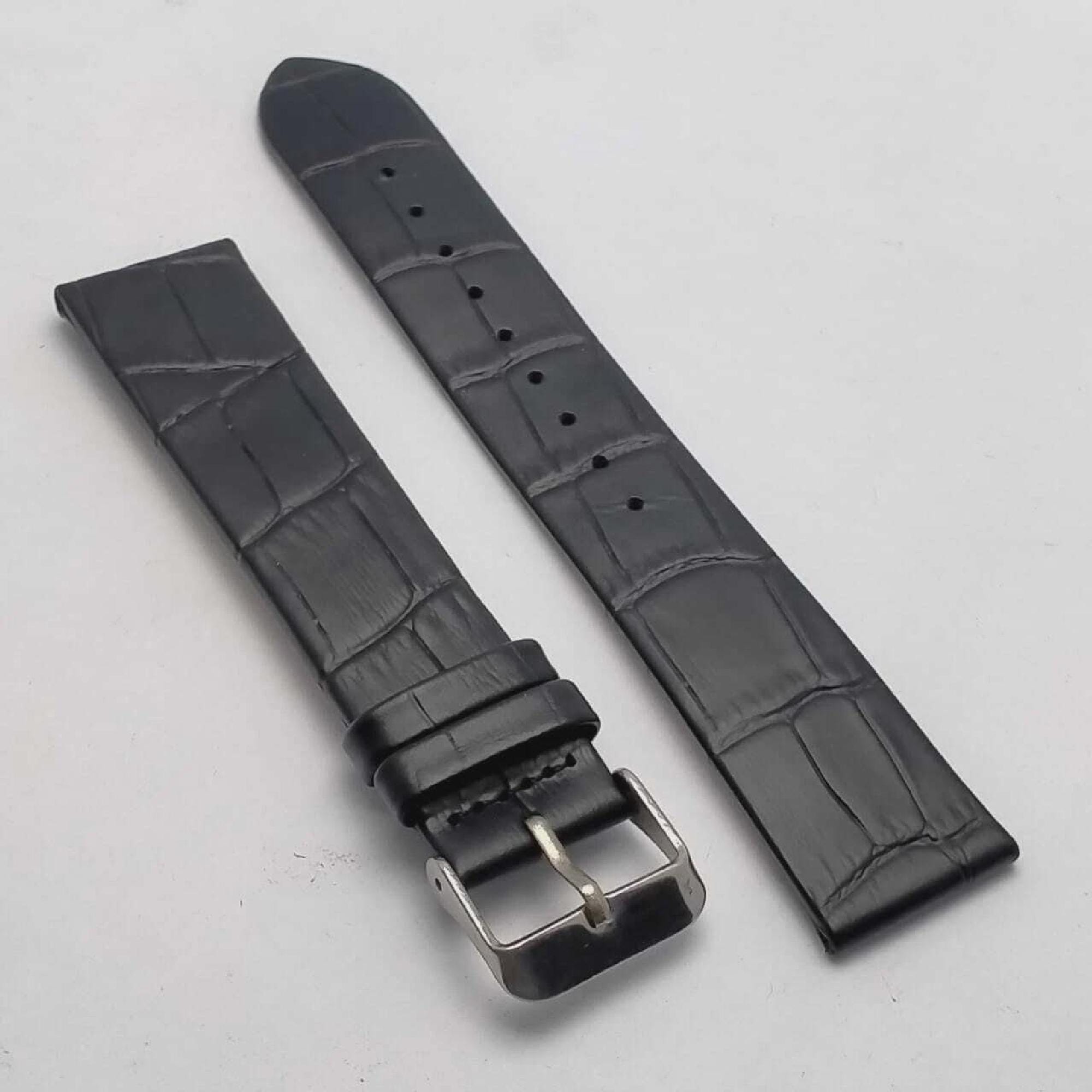 Bulova メンズ 時計 シルバー レザー バンド 20mm レザーウォッチバンド Bulova 純正 メンズ交換用 - Etsy 日本