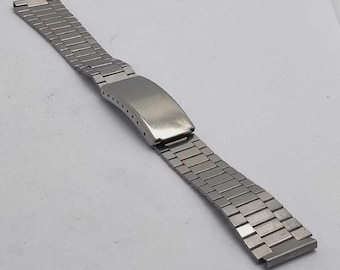 ヴィンテージ 18 mm メンズ腕時計 スチールブレスレット 70年代。NOS
