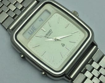 Vintage Seiko Ana Digi Quartz Herrenuhr aus Japan