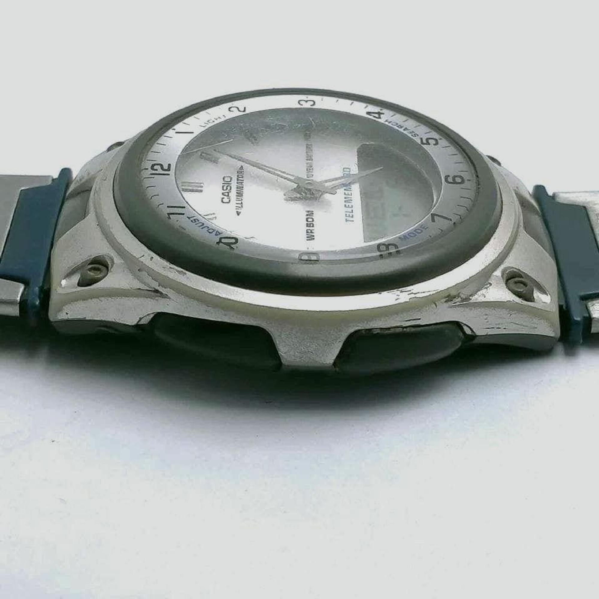 Vintage CASIO AW-80 TELEMEMO30 WORLD TIME 稼働品 Casio AW 80 Watch 