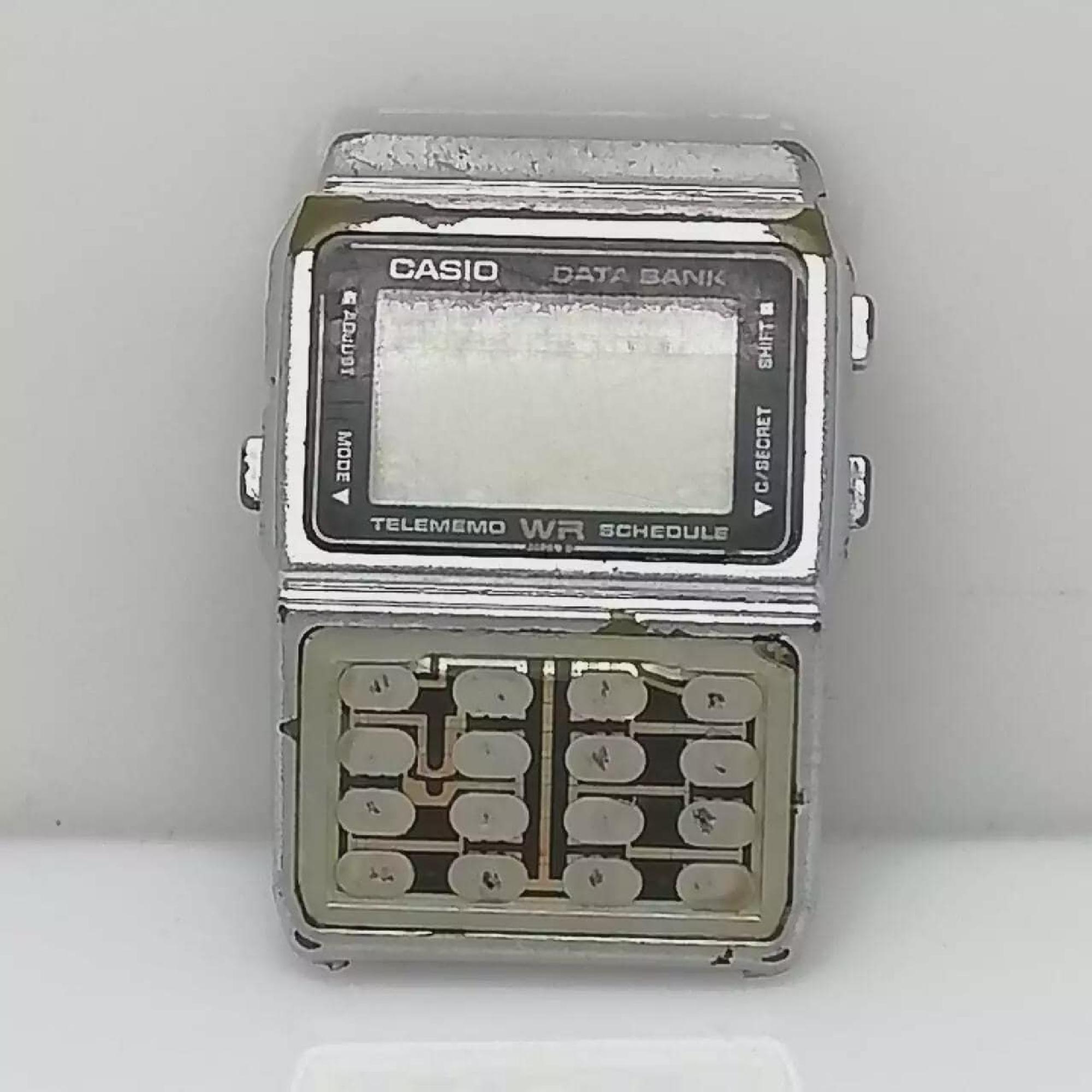 Vintage Casio Digital Watch DBC-610 Databank 675 Quartz for Parts