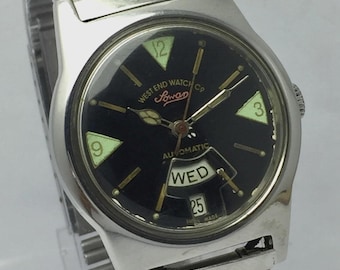 West End Sowar Automatic Men’s Watch | Vintage Swiss Made Day/Date