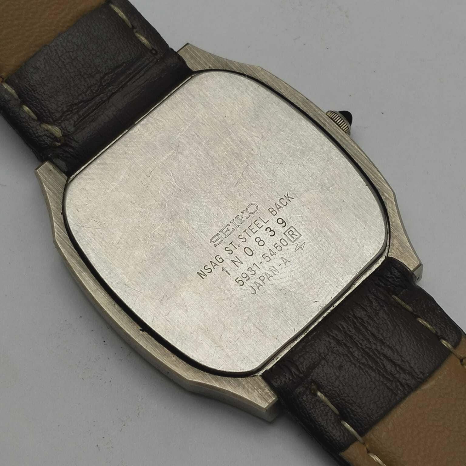 Seiko Dolce 5931-5450 Quartz Vintage Men's Watch Japan Made