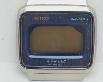 Vintage Seiko F033-5010 Digital Quartz Watch For Parts Repair