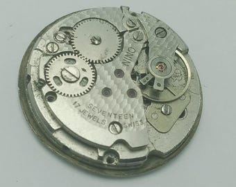 Vintage Manual Watch Movement Nino 1802 Mechanical 1950 51