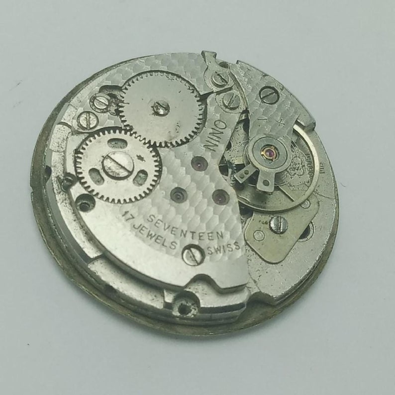 Watch Movement Nino 1802 Manual Winding 1950/51 Vintage Mechanical