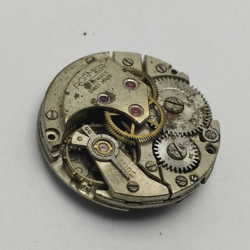 Roamer Cal.371 Manual Winding Vintage Watch Movement for Parts Repair