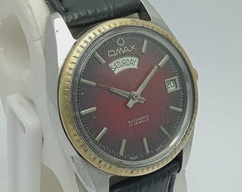 Vintage Omax Automatic Watch President Men’s Day Date
