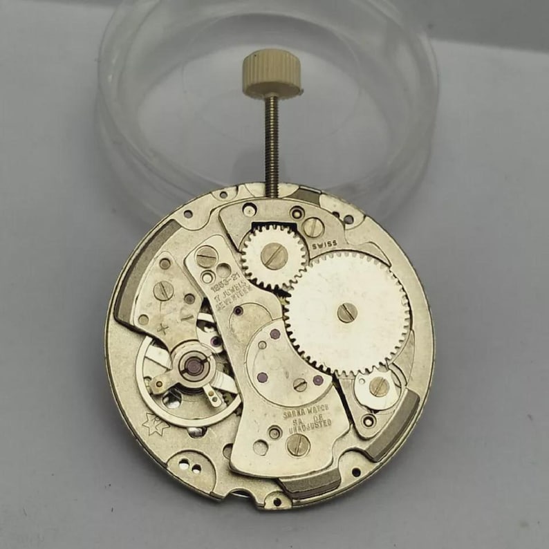 Watch Movement Cal.1253-21 Jump Hour Manual Wind Vintage NOS