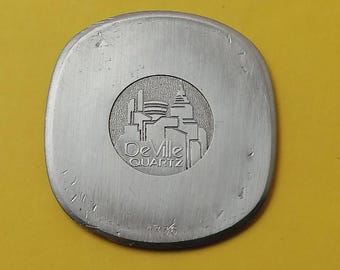 Watch Case Back Omega De Ville 195.0012 Quartz Vintage For Parts Repair