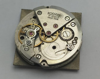 Vintage Watch Movement Roamer MST-430 Manual Wind For Parts