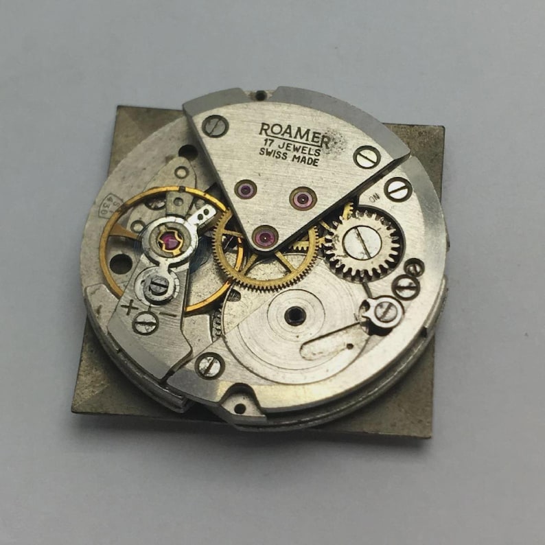 Roamer Cal. MST-430 Manual Winding Vintage Watch Movement For Parts
