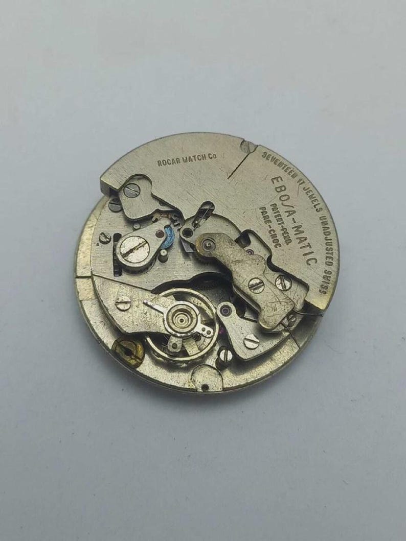 Watch Movement Rogar Ebosa-Matic Pin-Lever Vintage Men’s For Parts Repair
