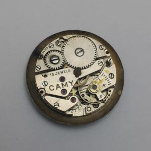 Vintage Camy Cal. 1002/984 Manual Winding Watch Movement for Parts