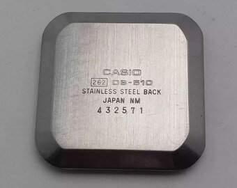 Watch Case Back Casio DB-510 Module 262 30mm Stainless Steel Vintage