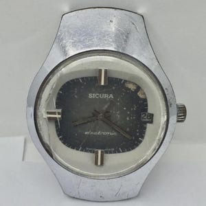 Quartz-Teile Vintage Sicura Uhr elektronische Herren Für Teile Reparatur