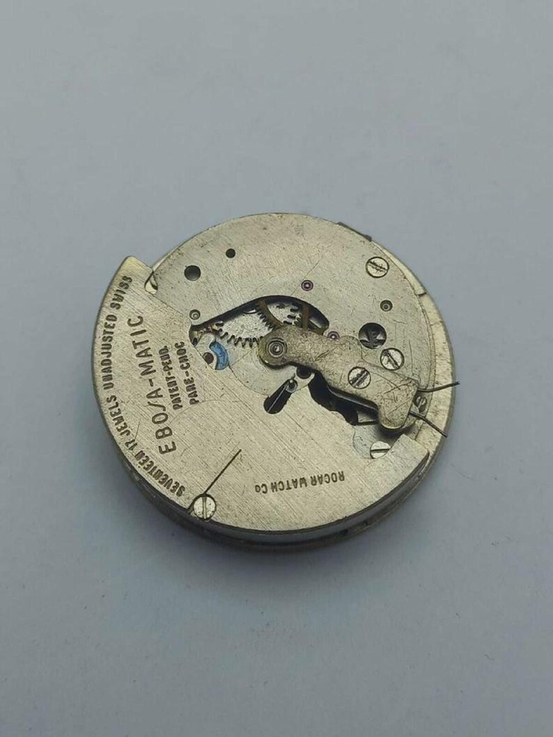 Watch Movement Rogar Ebosa-Matic Pin-Lever Vintage Men’s For Parts Repair
