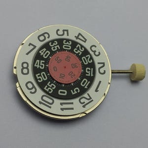 Watch Movement Cal.1253-21 Jump Hour Manual Wind Vintage NOS