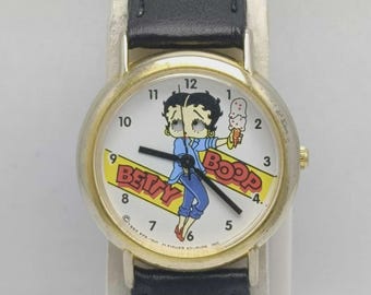 Vintage Betty Boop Watch 1992 KFS Quartz Animated Eyes
