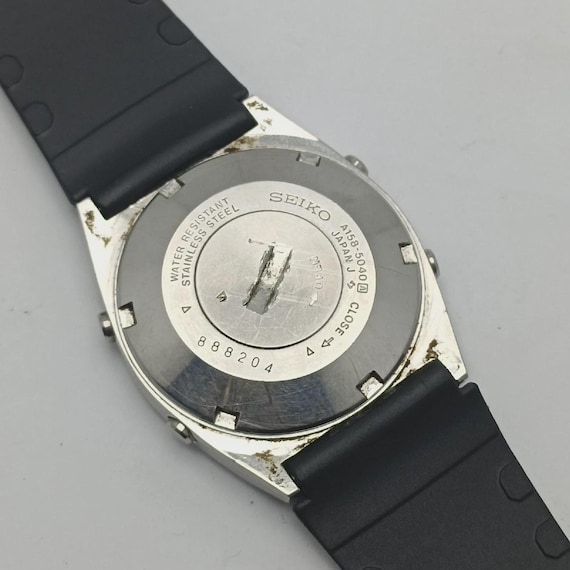 Vintage Seiko A158-5040 Digital Chronograph Alarm Watch - Etsy
