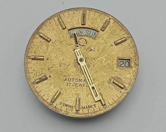 Vintage Watch Movement Omax 5206 Automatic For Parts