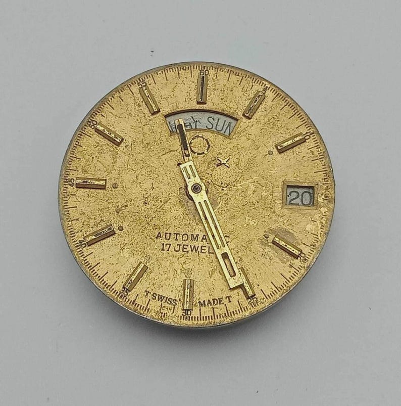 Omax Automatic Cal.5206 Vintage Watch Movement Repair Parts Collectible