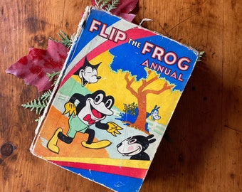 RARE First Edition Book &quot;Flip the Frog Annual&quot;, Ub Iwerks Cartoon Comic Pre Disney 1932