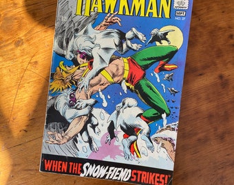 Hawkman #27 DC National Comics sierpień-wrzesień 1968 z tuszami i ołówkami autorstwa Joe Kuberta Vintage Comic Book Silver Era