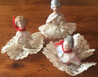 アンティークドイツ磁器ファゾルド＆シュタウフスイス子供用ピン