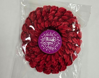 Hair Scrunchy: Soft Ponytail Holder,Red Hair Tie