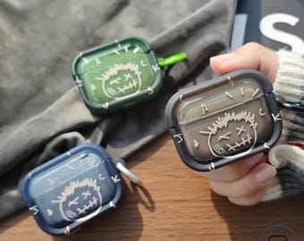 Funda protectora de silicona transparente a prueba de golpes para auriculares inalámbricos Bluetooth AirPods 1 2 3 4 Pro2 Pro3, caja de carga, regalo para ella.