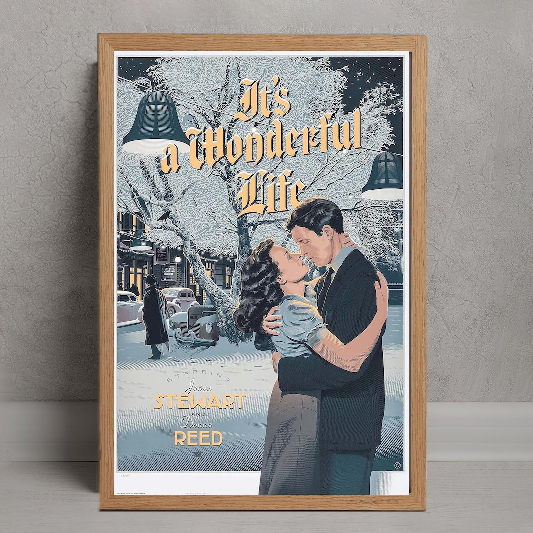 It's a Wonderful Life Movie Poster, Wall Art Decor, Room Decoration ...