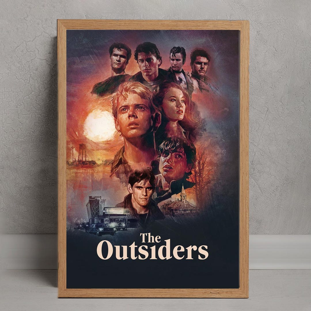 The Outsiders Movie Poster, Wall Art Decor, Room Decoration ...