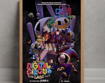 The Amazing Digital Circus The Last Act 2026 Film Poster, Wand Kunst Dekor, Raumdekoration, personalisierte Geschenke, Leinwand Film Poster