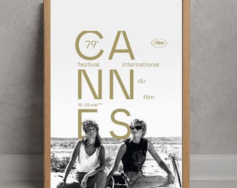 Affiche de film Festival de Cannes 2026, décoration d'art murale, décoration de chambre, cadeaux personnalisés, affiche de film sur toile