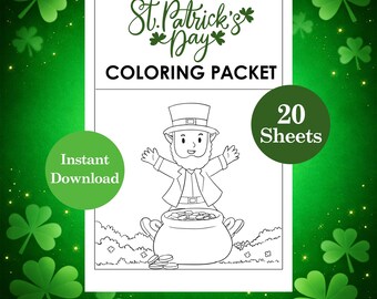Libro para colorear del Día de San Patricio: Divertidas páginas de festividades irlandesas para niños