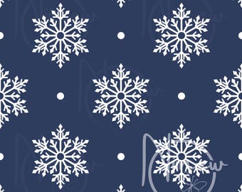 Snowflake Seamless Pattern – Winter Holiday Digital Paper | 100% Original, AI-Free (Digital Download, JPG, PNG)