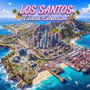 Extension de carte FiveM Island | Voitures, véhicules et intérieurs (FiveM Ready)