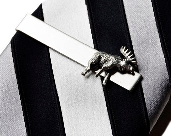 Great DESIGN MOOSE tie Clip Tie Bar P22