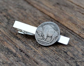 Genuine Buffalo Nickel Tie Clip - Express Yourself!